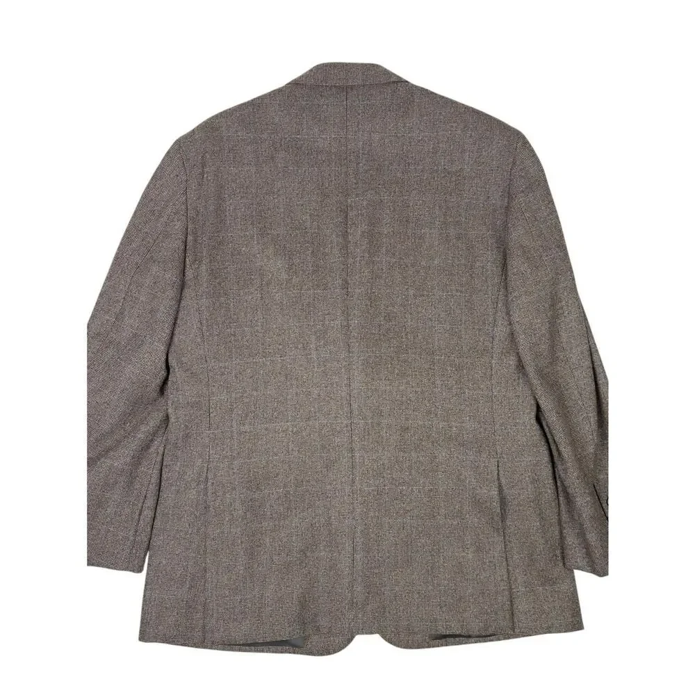 Brooks Brothers Mens Madison Cashmere Wool E. Thomas Herringbone 44R Sport Coat